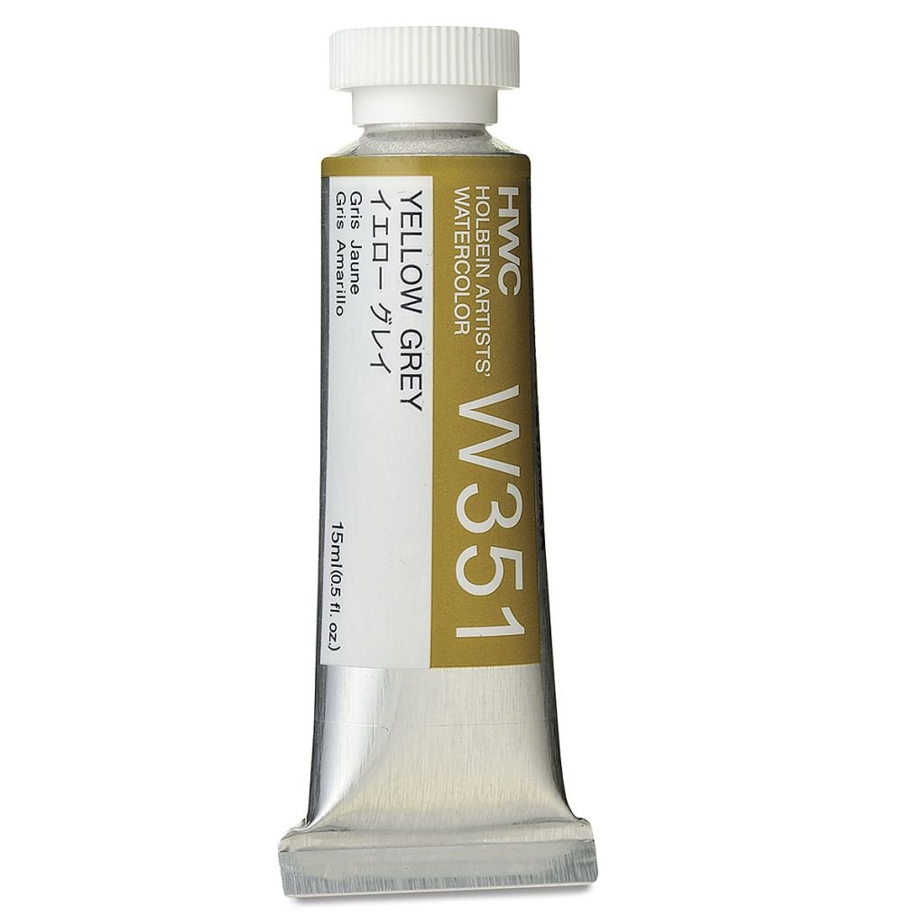Holbein Artists' Watercolour - Tube of 15 ML - Yellow Grey (351)