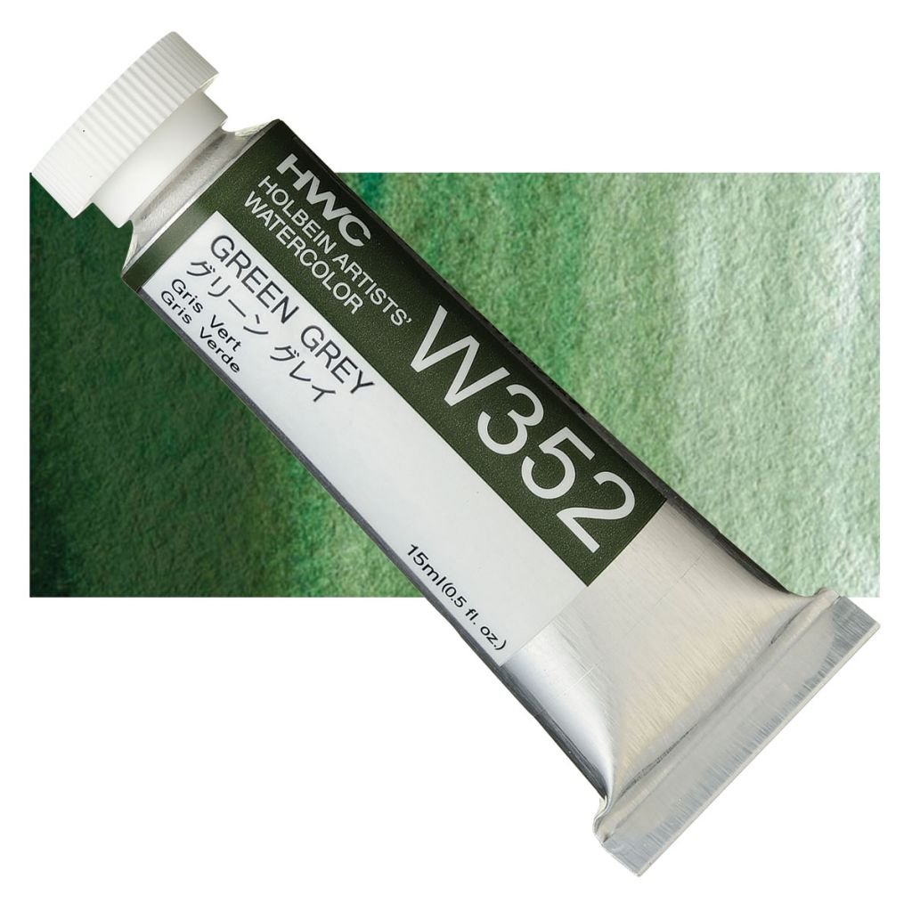 Holbein Artists' Watercolour - Tube of 15 ML - Green Grey (352)