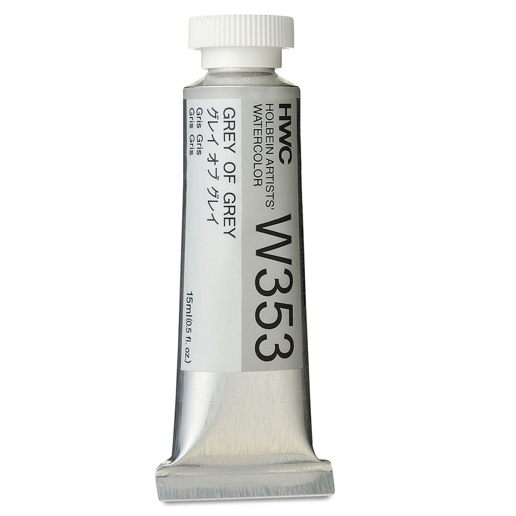 Holbein Artists' Watercolour - Tube of 15 ML - Grey of Grey (353)