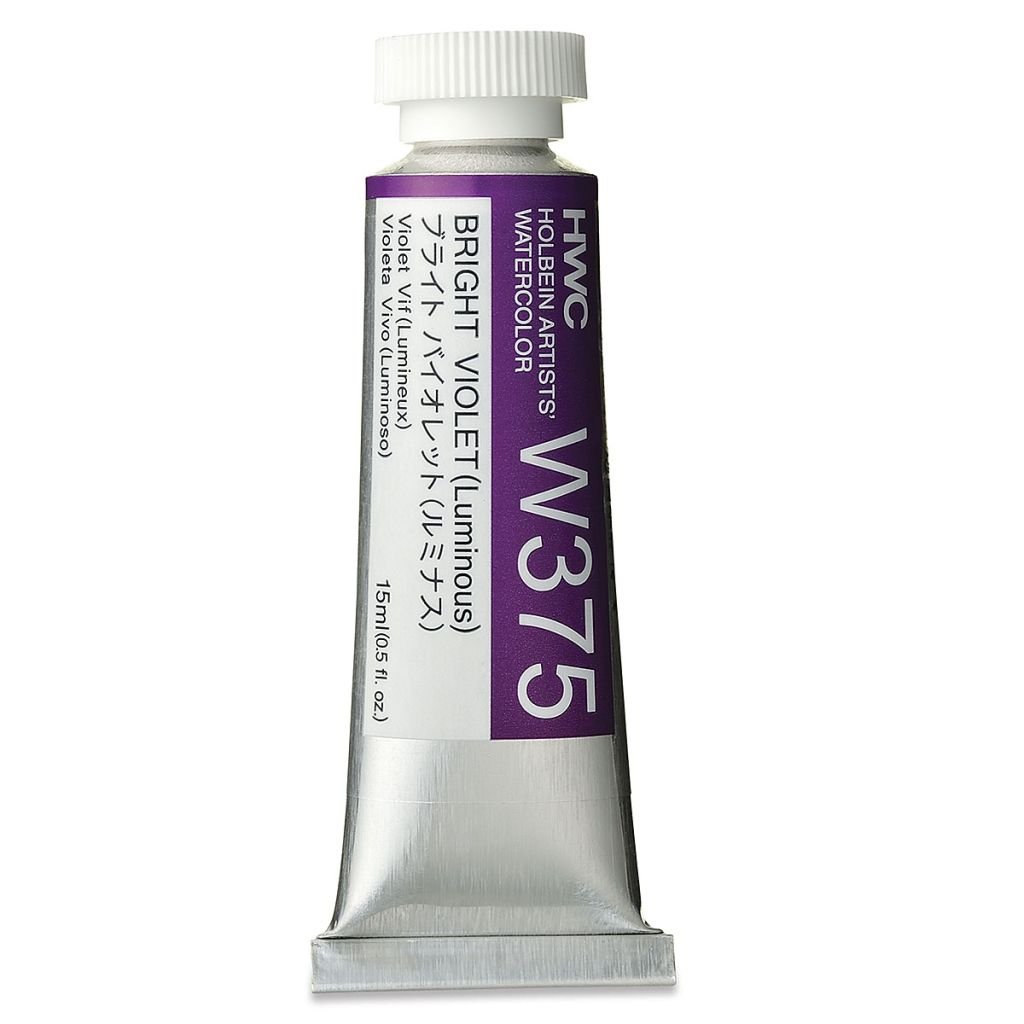 Holbein Artists' Watercolour - Tube of 15 ML - Bright Violet (Lumi) (375)