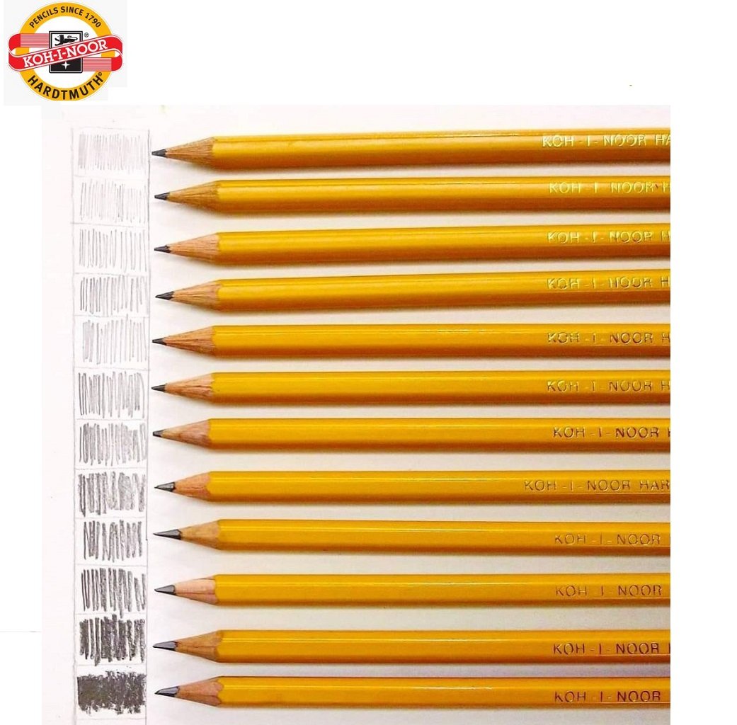 Koh-I-Noor 1500 Yellow Professional Graphite Pencil