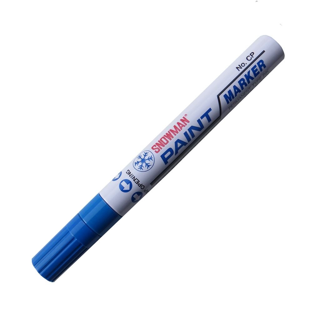 Snowman Oil Based Paint Marker - Blue - Medium Tip