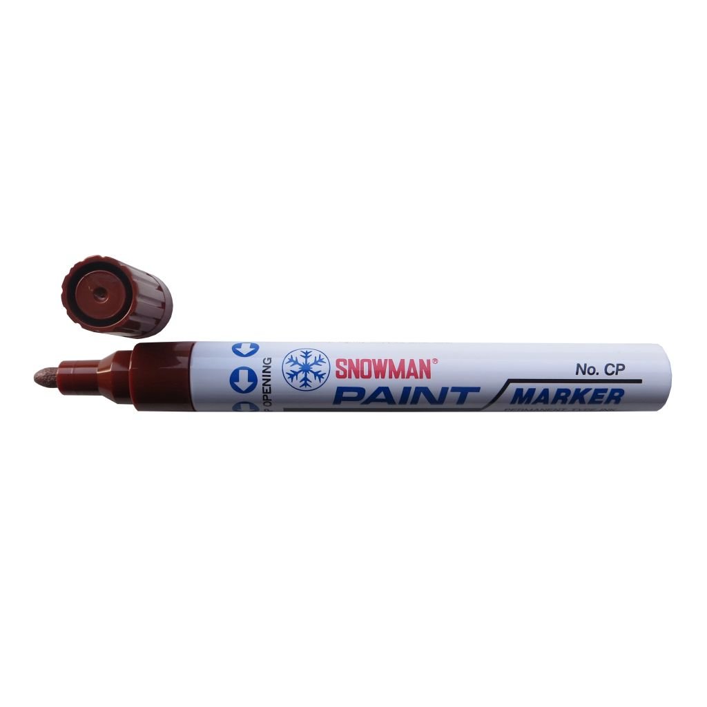 Snowman Oil Based Paint Marker - Brown - Medium Tip