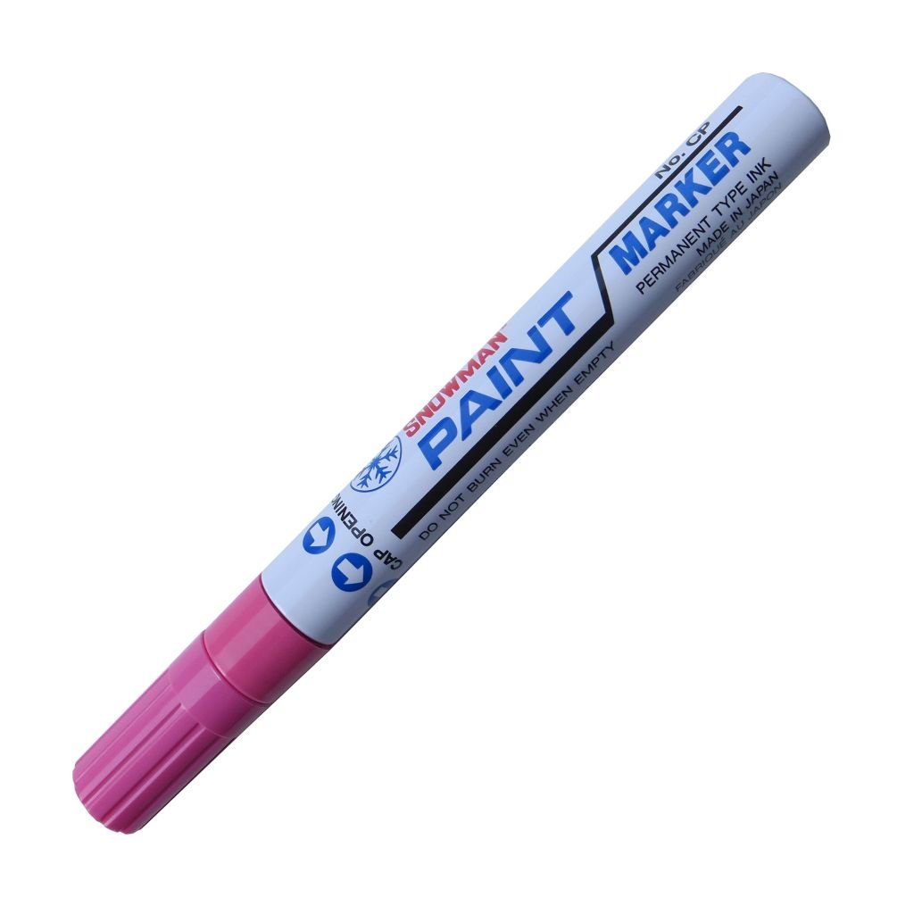 Snowman Oil Based Paint Marker - Pink - Medium Tip