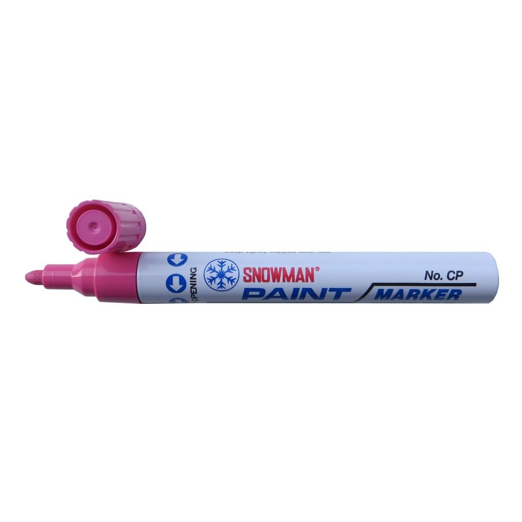 Snowman Oil Based Paint Marker - Pink - Medium Tip
