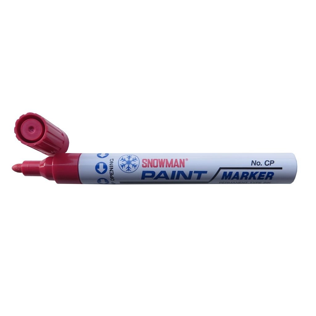 Snowman Oil Based Paint Marker - Red - Medium Tip