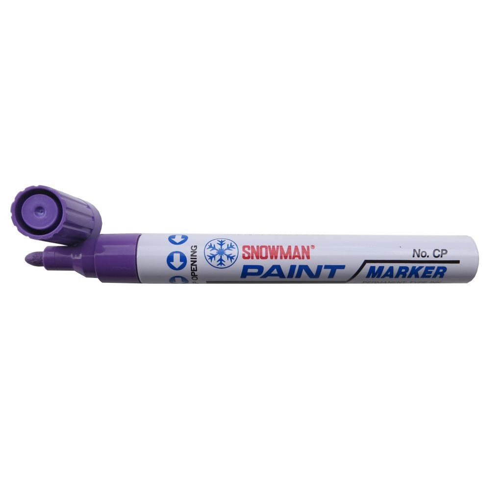 Snowman Oil Based Paint Marker - Violet - Medium Tip