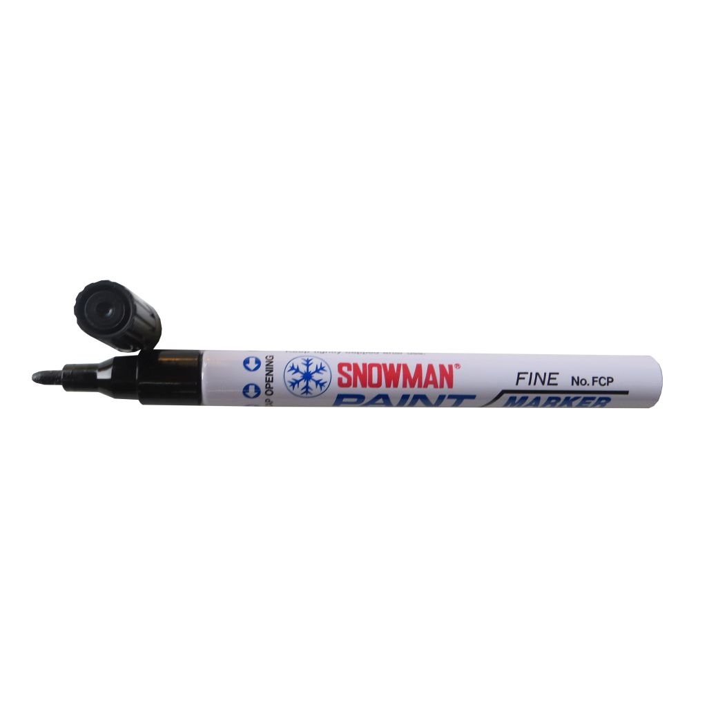 Snowman Oil Based Paint Marker - Black - Fine Tip