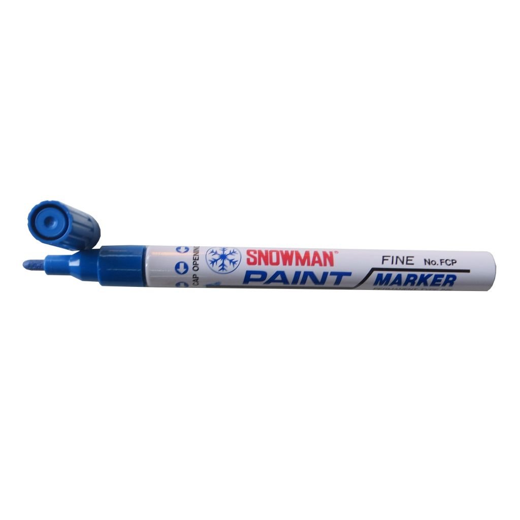 Snowman Oil Based Paint Marker - Blue - Fine Tip