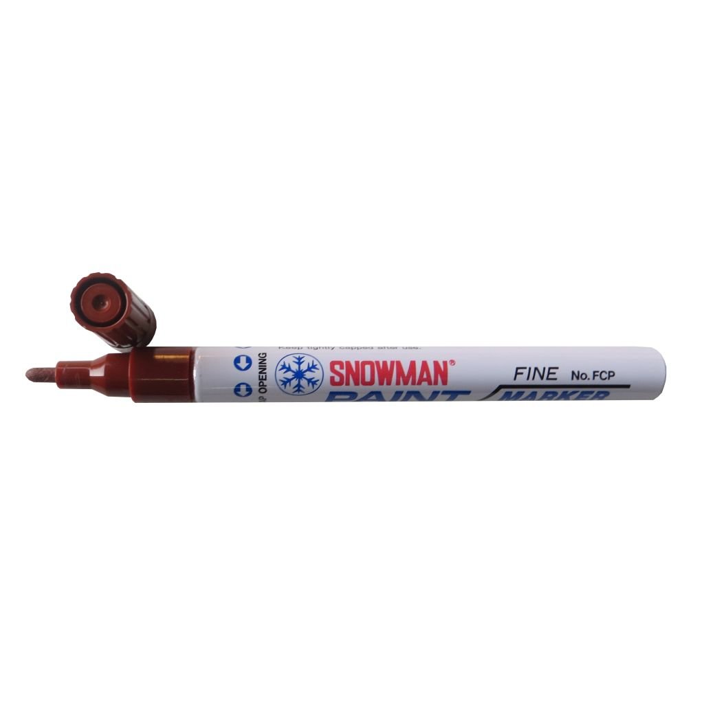 Snowman Oil Based Paint Marker - Brown - Fine Tip