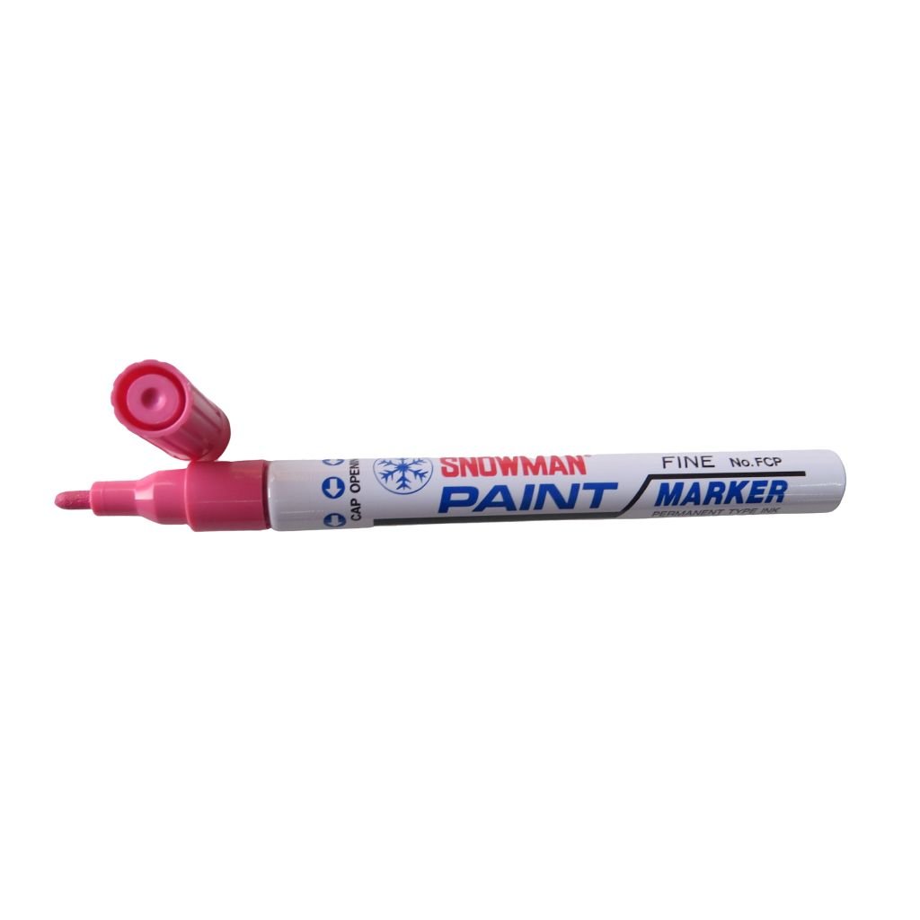 Snowman Oil Based Paint Marker - Pink - Fine Tip
