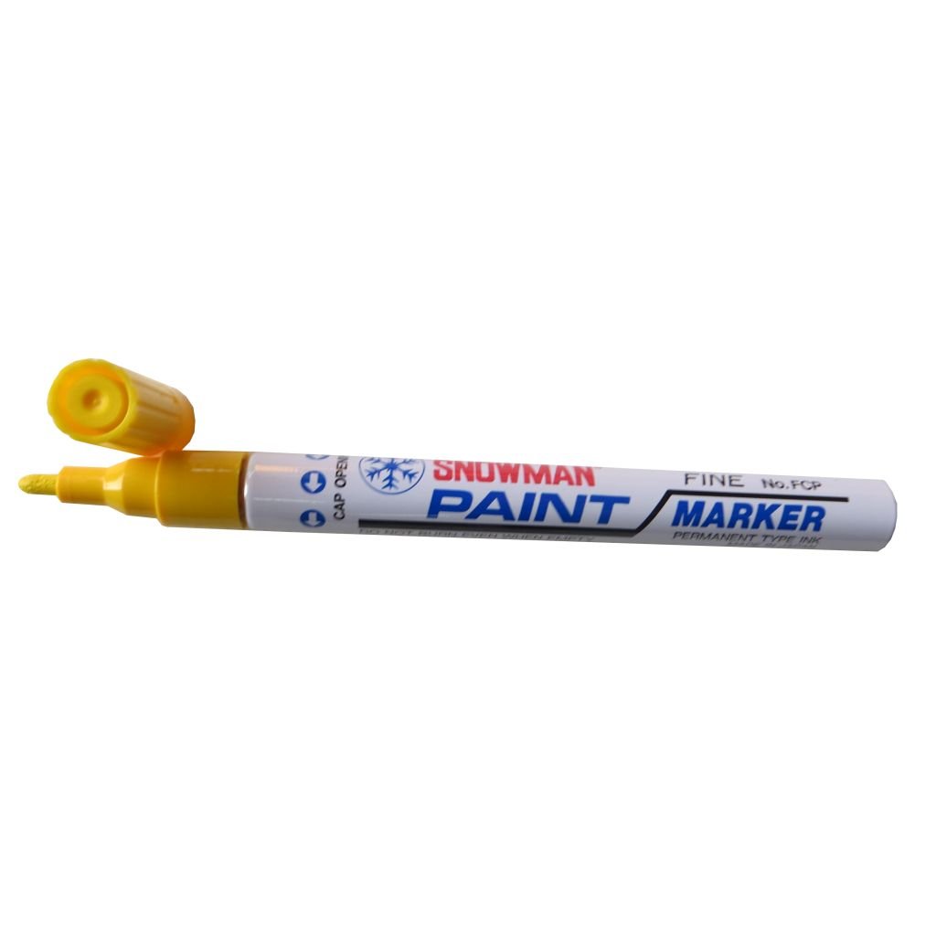Snowman Oil Based Paint Marker - Yellow - Fine Tip