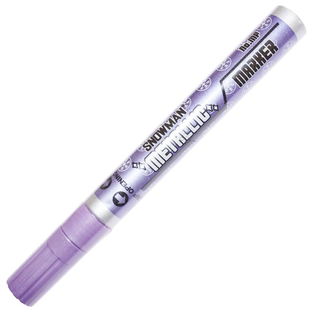 Snowman Oil Based Paint Marker - Metallic Violet - Medium Tip