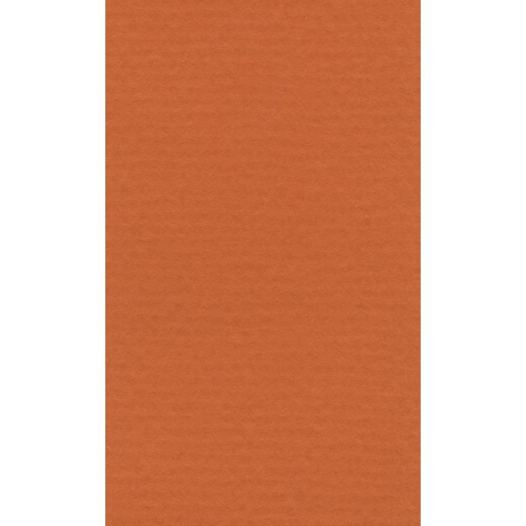 Lana Colour Pastel Paper 45% Cotton - Imperial (50 cm x 65cm or 19.68'' x 25.59'') Orange - Textured + Smooth 160 GSM - Pack of 10 Sheets