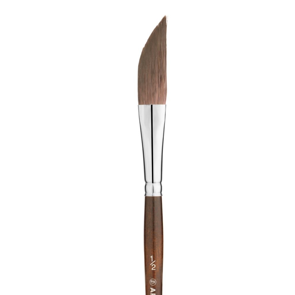 Art Essentials KAZAN Synthetic Squirrel Hair Brush - Series 12045 - Dagger - Short Handle - Size: 1/2