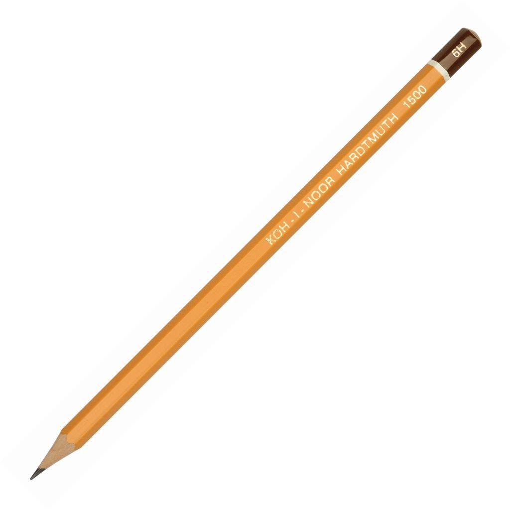 Koh-I-Noor Yellow Professional Graphite Pencil - 6H