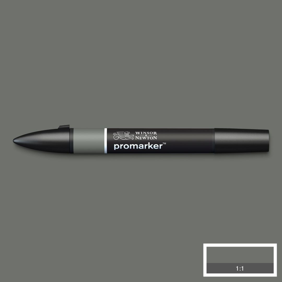 Winsor & Newton Promarker - Alcohol Based - Twin Tip Marker - Cool Grey 5 (CG5)
