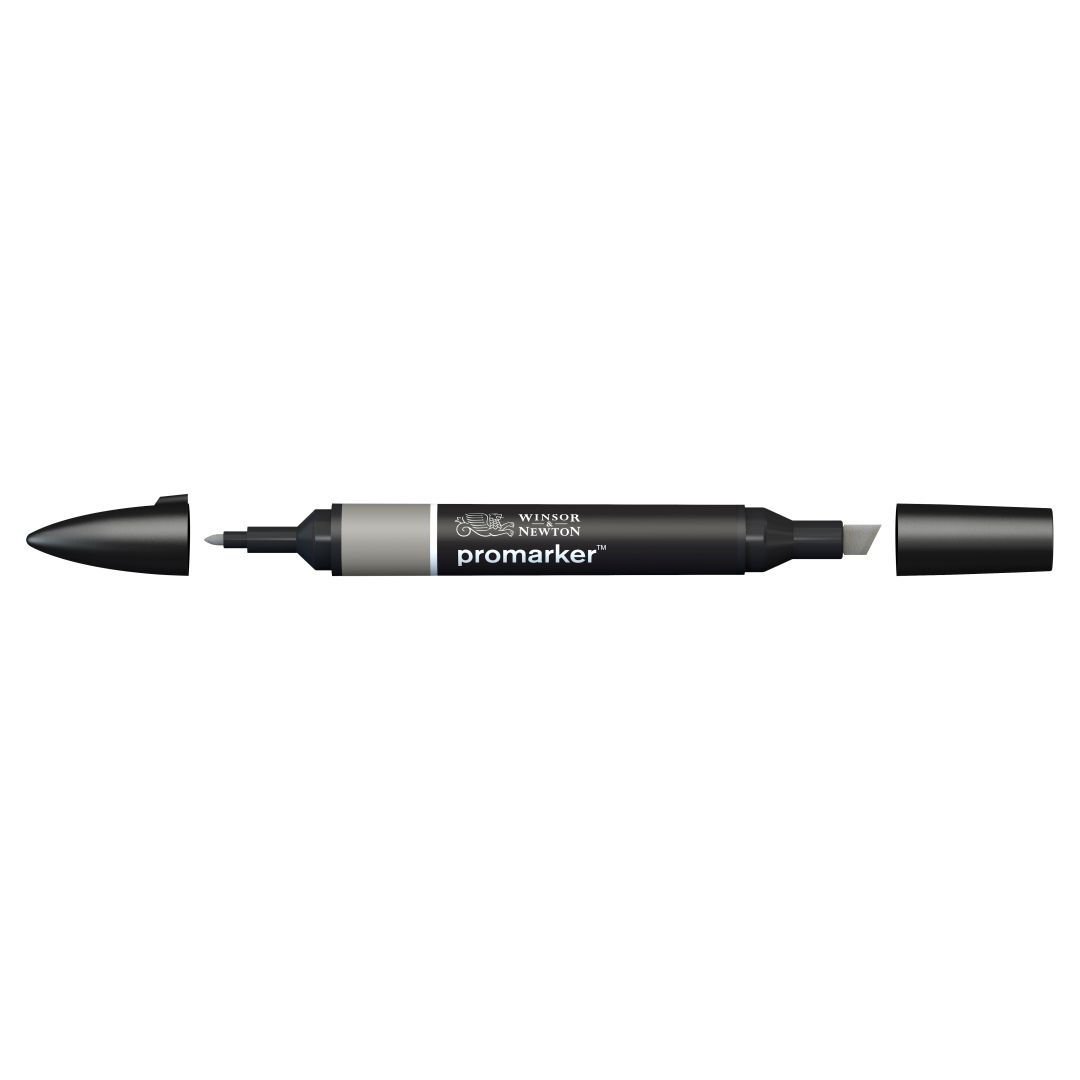 Winsor & Newton Promarker - Alcohol Based - Twin Tip Marker - Cool Grey 4 (CG4)