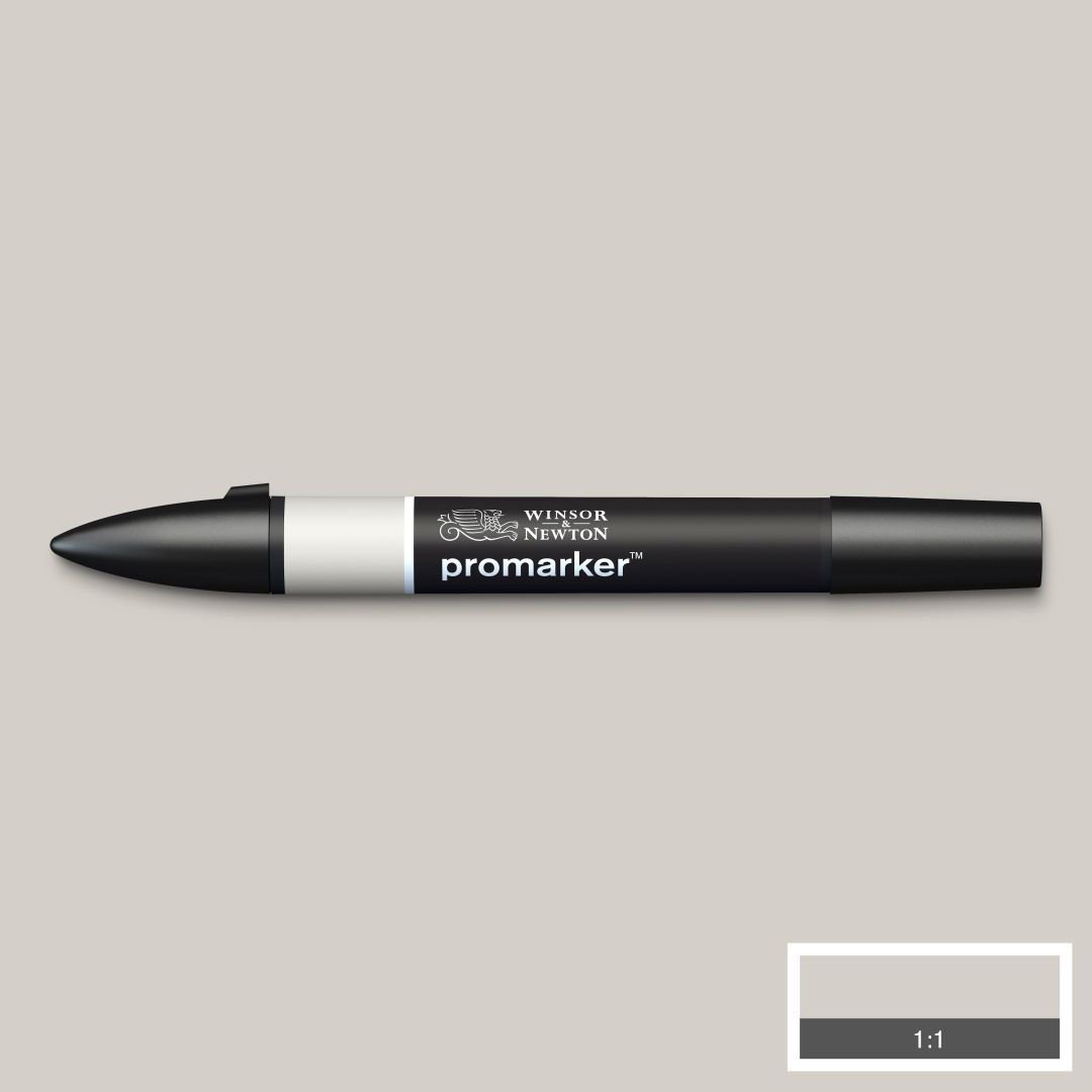 Winsor & Newton Promarker - Alcohol Based - Twin Tip Marker - Cool Grey 3 (CG3)