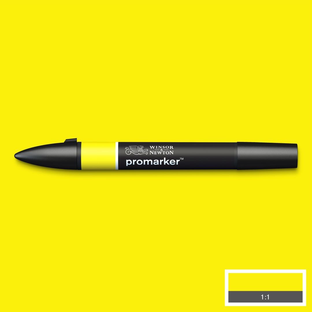 Winsor & Newton Promarker - Alcohol Based - Twin Tip Marker - Yellow (Y657)