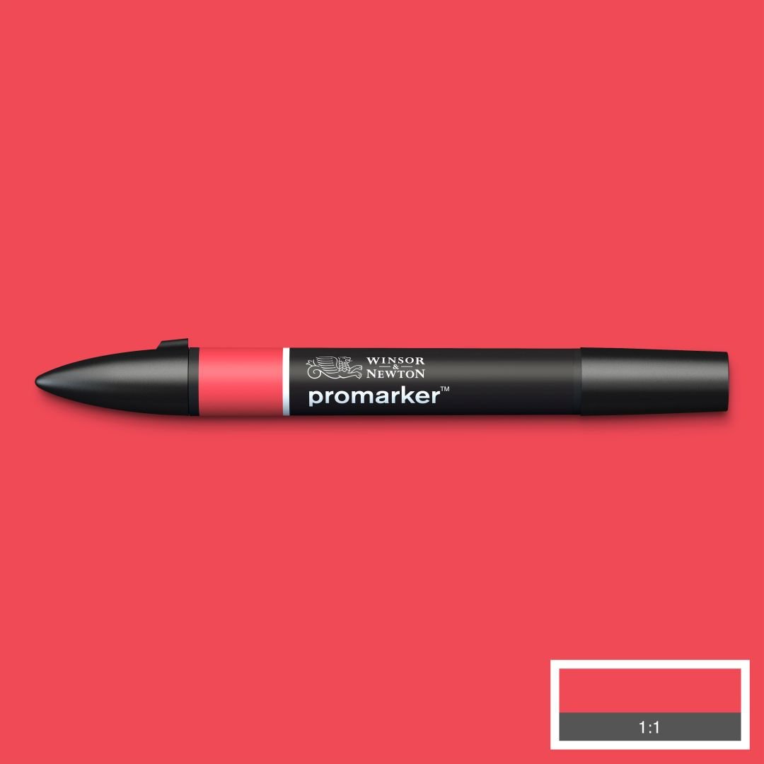 Winsor & Newton Promarker - Alcohol Based - Twin Tip Marker - Lipstick Red (R576)
