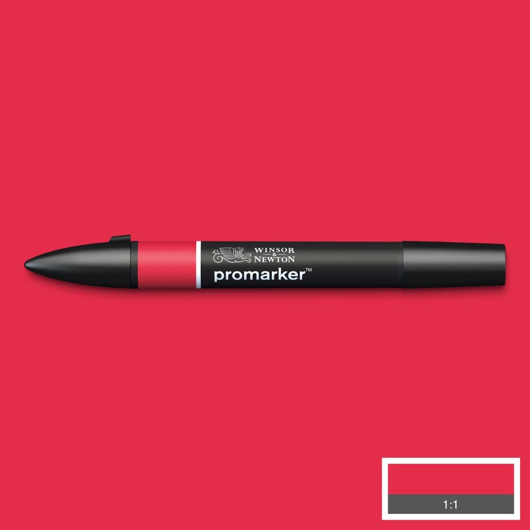Winsor & Newton Promarker - Alcohol Based - Twin Tip Marker - Red (R666)