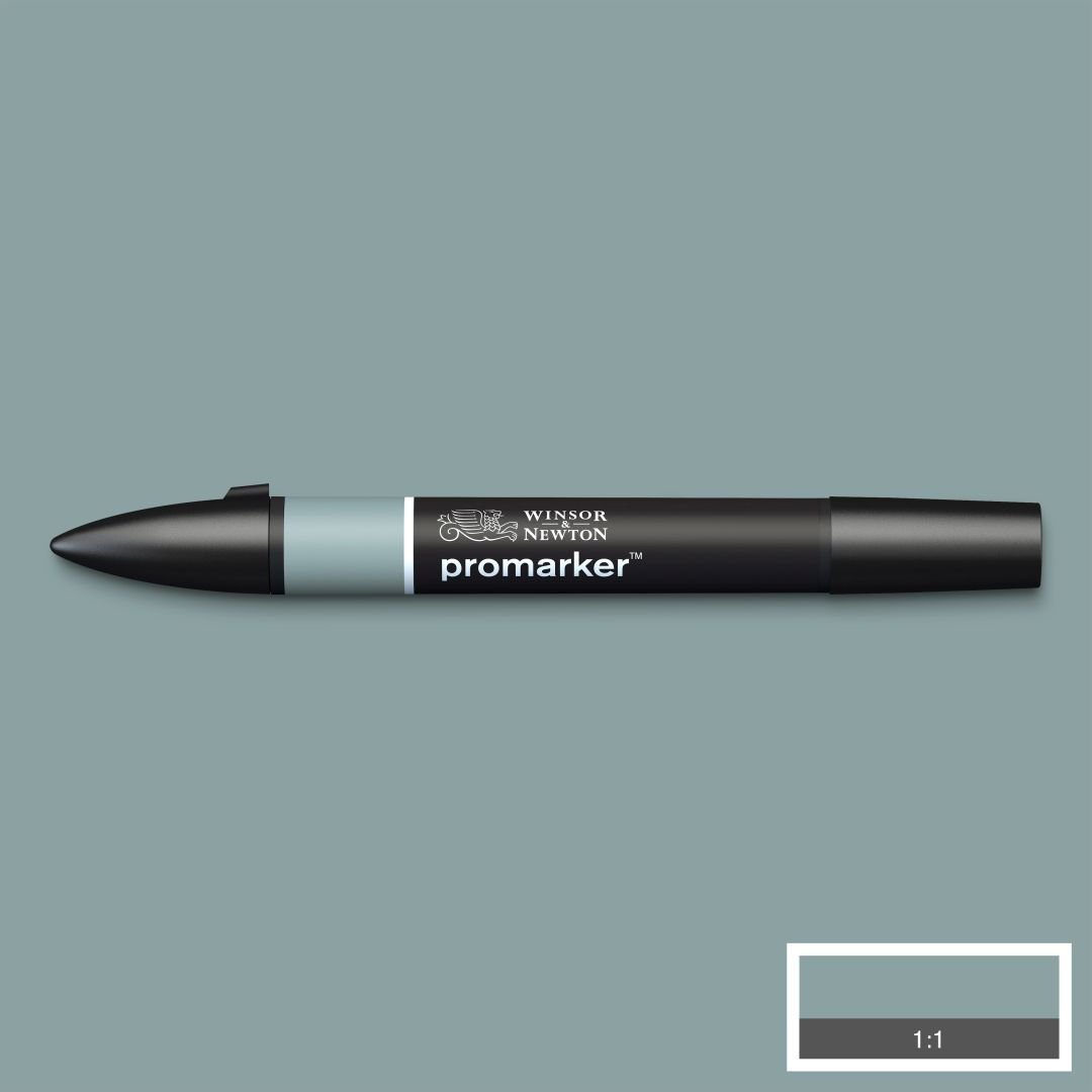 Winsor & Newton Promarker - Alcohol Based - Twin Tip Marker - Grey Green (G917)