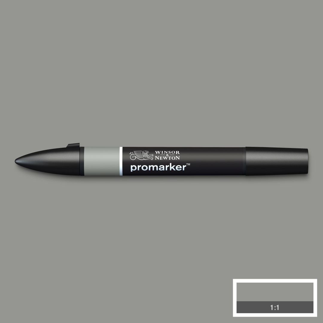 Winsor & Newton Promarker - Alcohol Based - Twin Tip Marker - Ice Grey 4 (IG4)