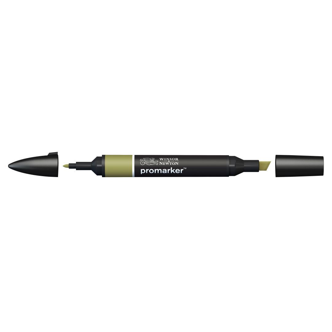 Winsor & Newton Promarker - Alcohol Based - Twin Tip Marker - Olive Green (Y724)