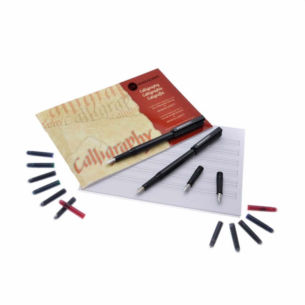 Manuscript - Left Handed Masterclass Calligraphy Fountain Pen Set - Dodec Pens + 4 Nibs