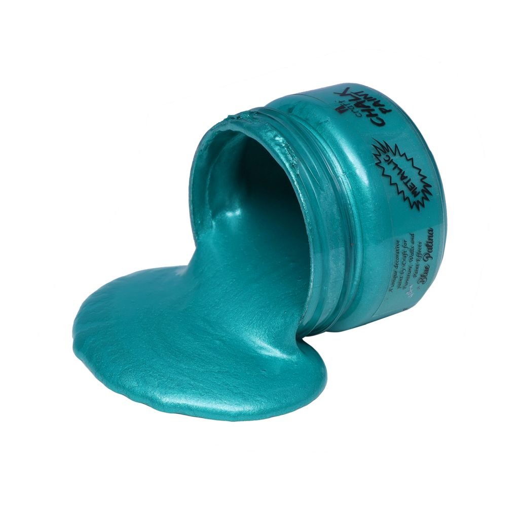 iCraft Metallic Chalk Paint Blue Patina - Jar of 50 ML