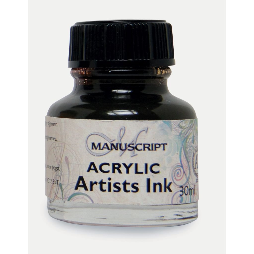 Manuscript Artists Acrylic Dip Pen Ink 30 ML - Sepia