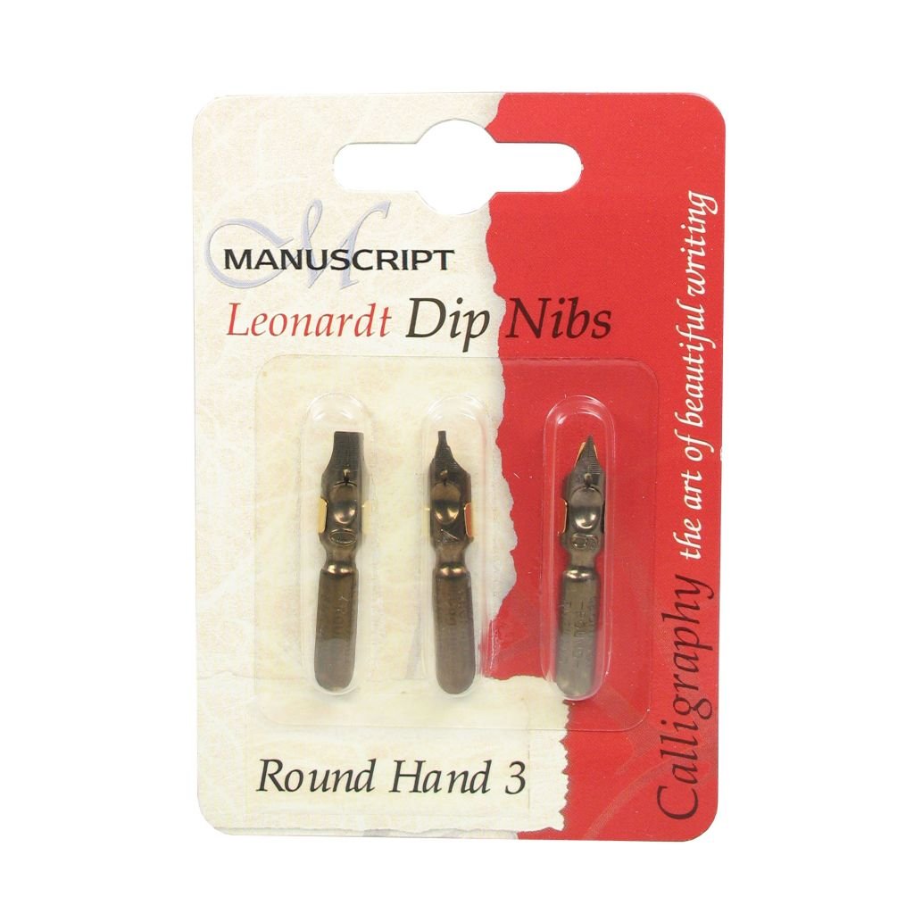 Manuscript - Leonardt Dip Nib Set - Round Hand 3