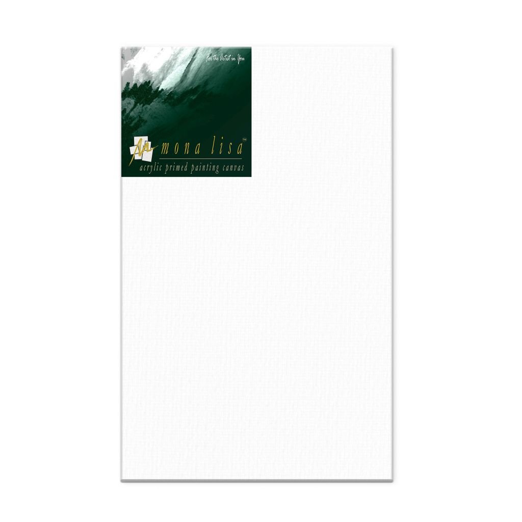Monalisa Artists' White Primed Cotton Canvas Board / Panel - Fine Grain - 360 GSM / 8 Oz - 56 x 76.2 cm OR 22