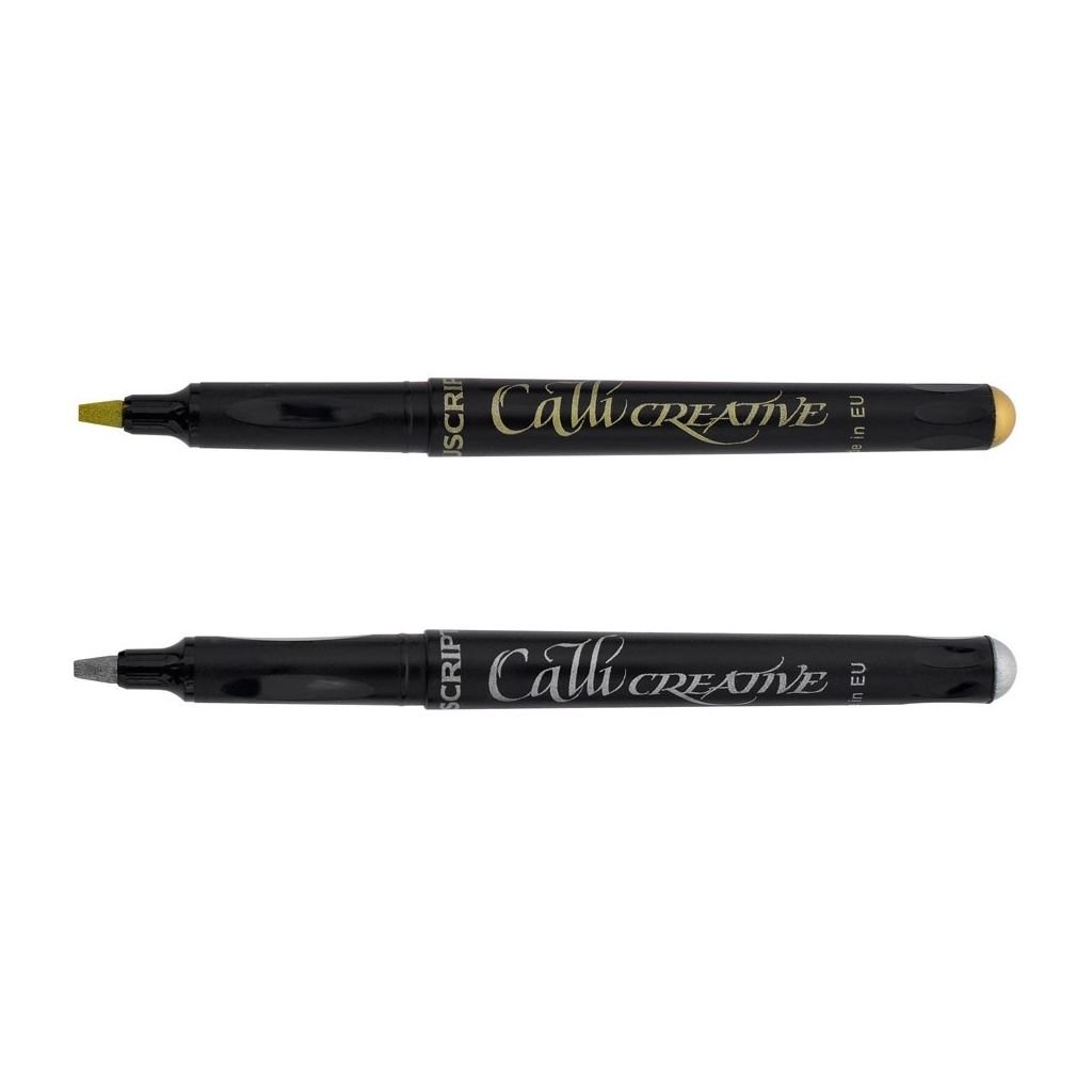 Manuscript - CalliCreative Markers Pack of 2 (Metallic Gold & Silver) - Medium Tip