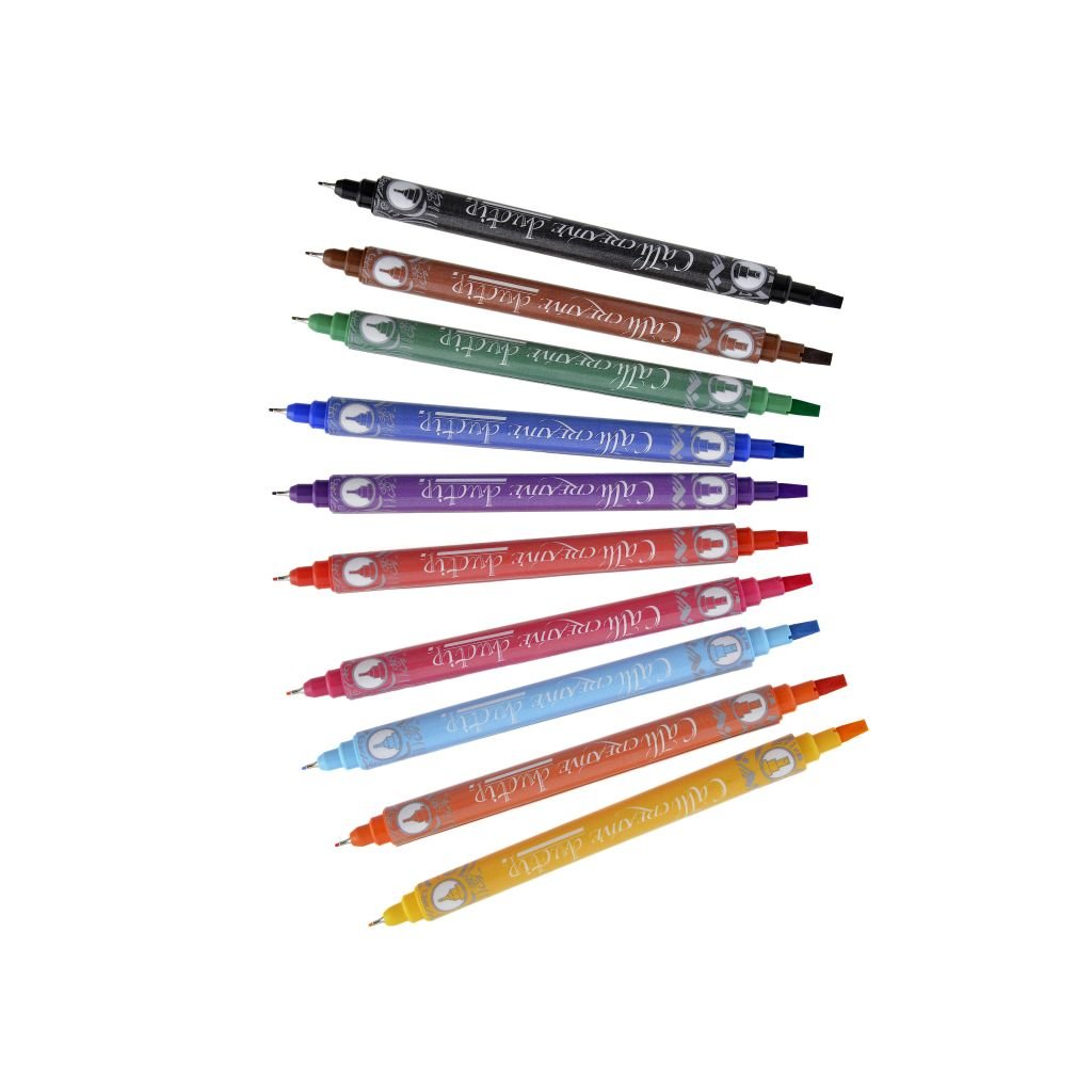 Manuscript - Callicreative DUO Tips Markers For Hand-Lettering - 10 Assorted Colours