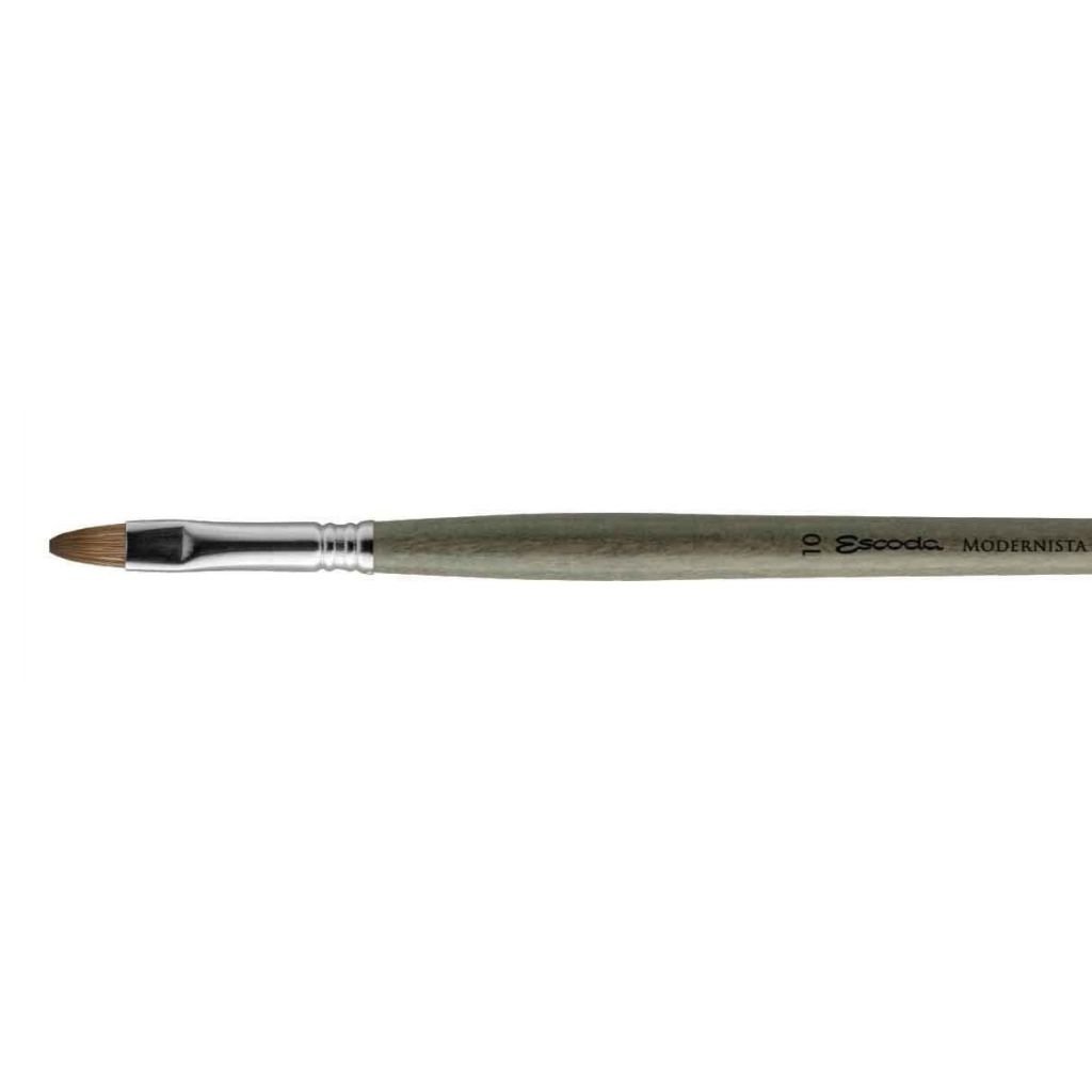 Escoda Modernista Tadami Synthetic Mongoose Brush - Series 4050 - Bright - Long Handle - Size: 8