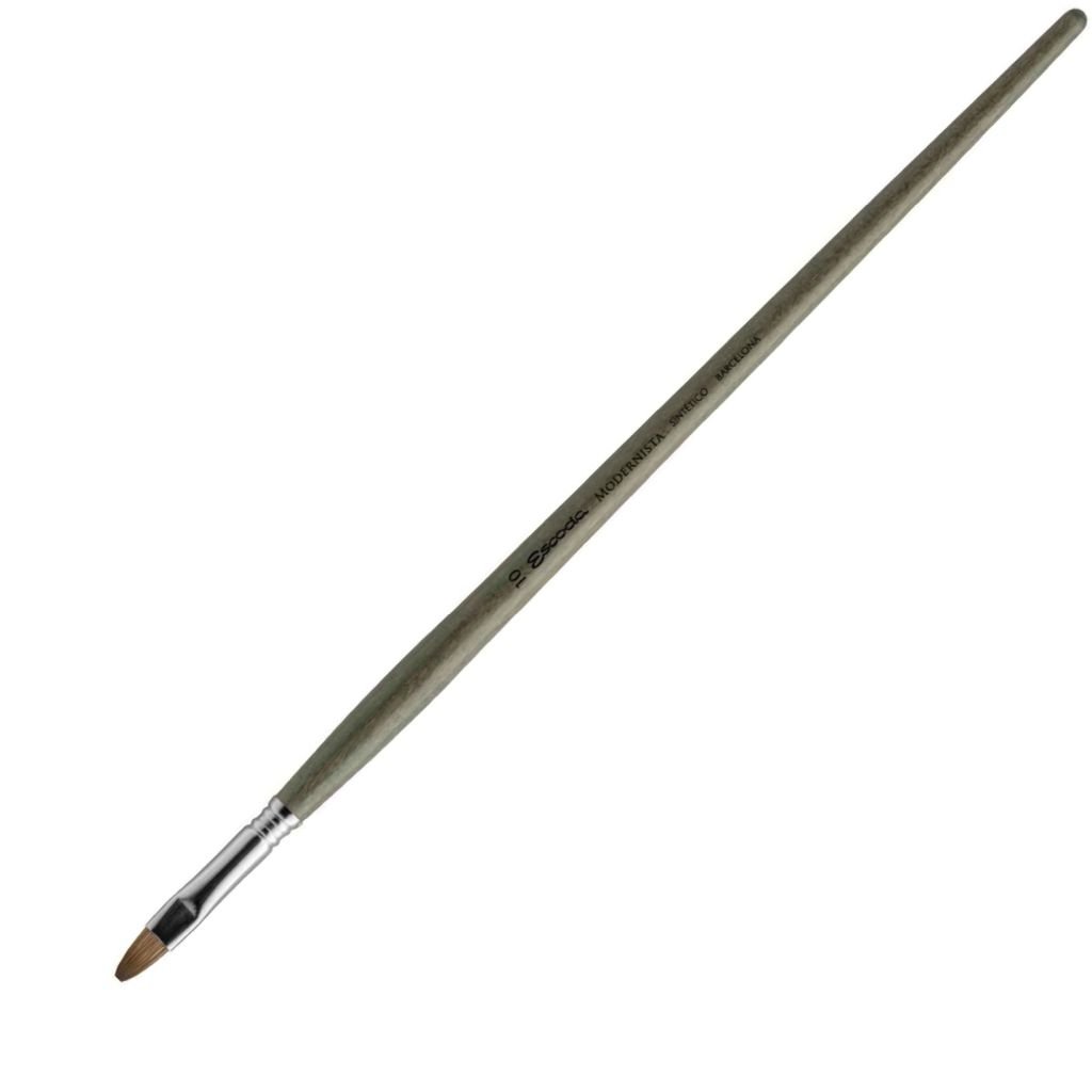 Escoda Modernista Tadami Synthetic Mongoose Brush - Series 4050 - Bright - Long Handle - Size: 12