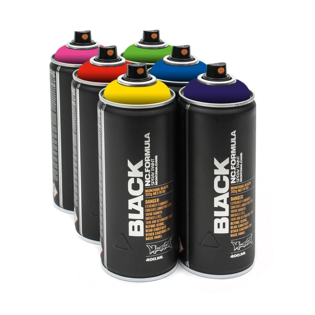 Montana Black Spray Paint - 400 ML Can 