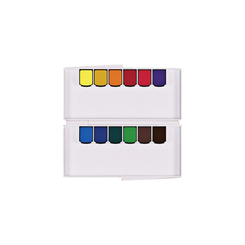 Mission Gold Professional Grade Extra-Fine Watercolour  - Set of 12 Half Pans