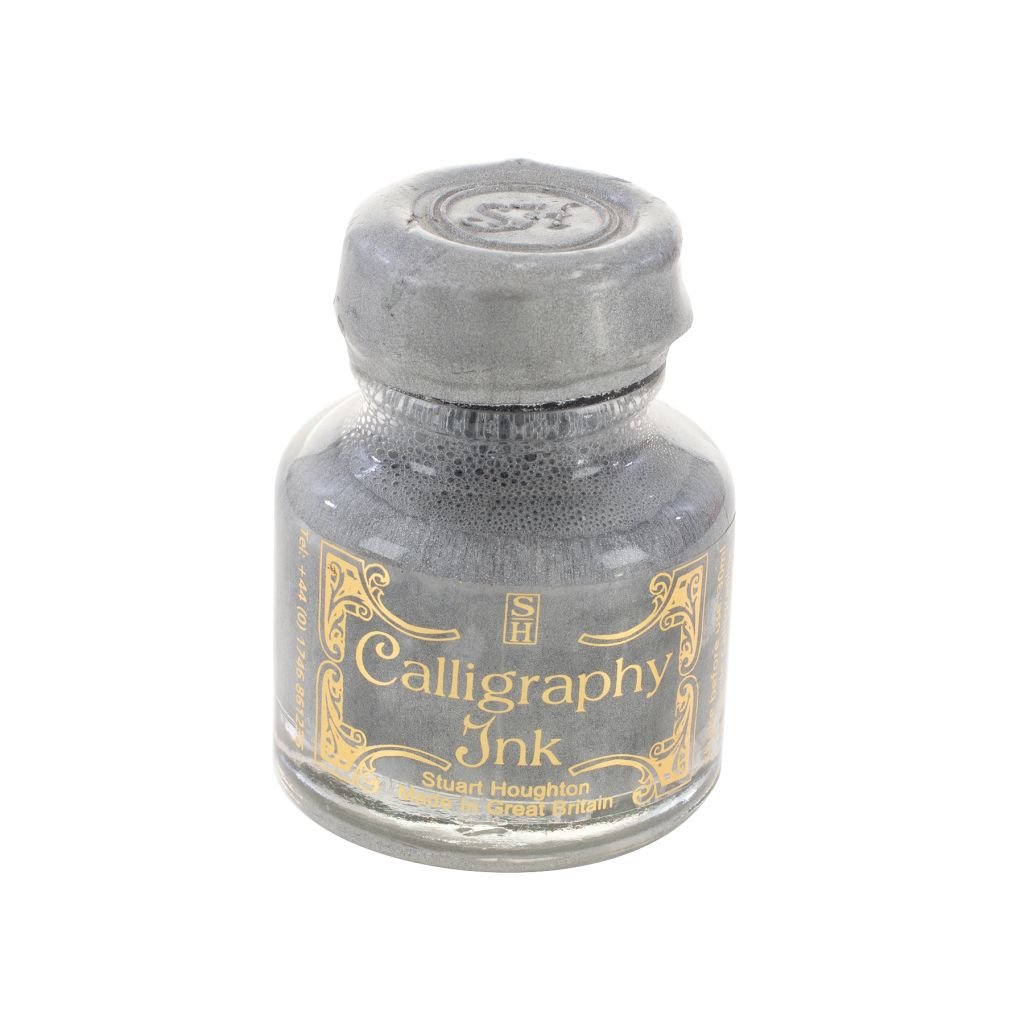 Manuscript Gift Calligraphy Ink - 30 ML Decorative Bottle - Silver