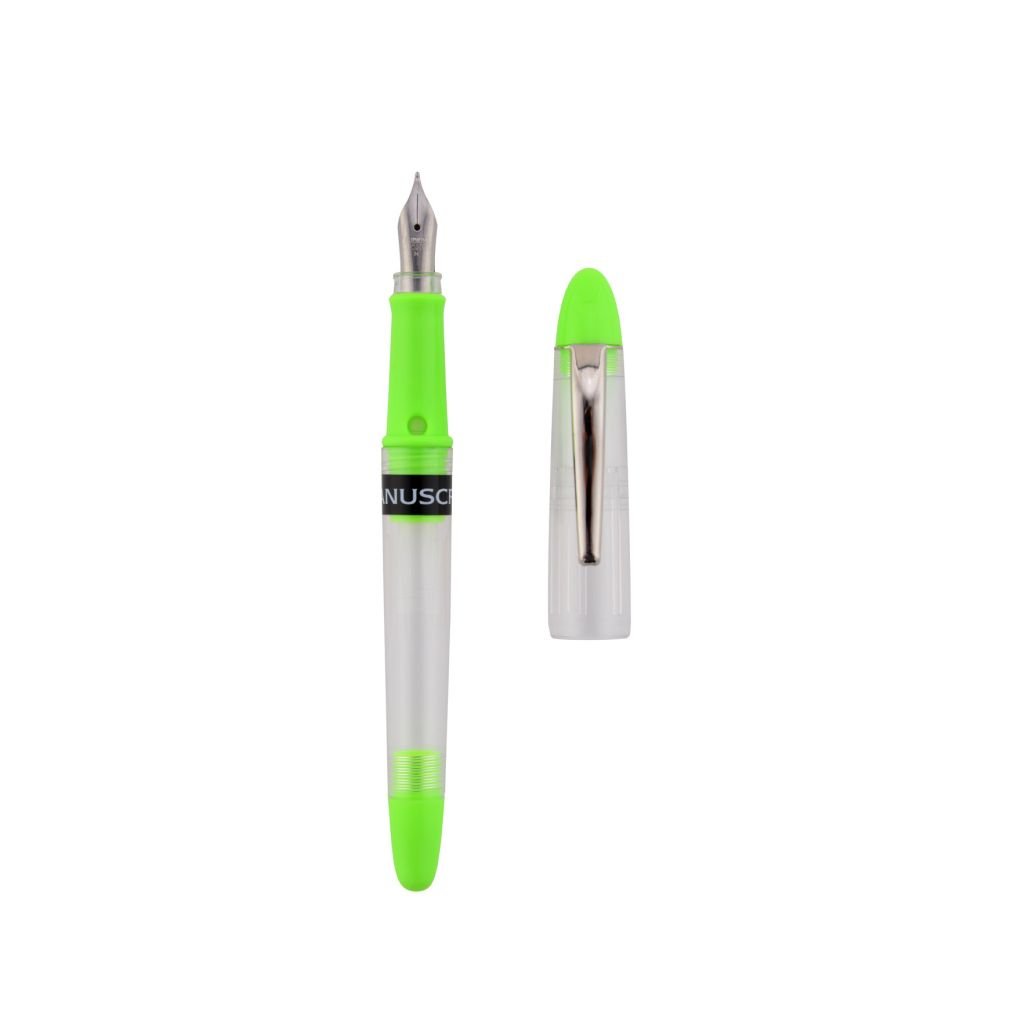 Manuscript - Clarity Fountain Pen Green - Iridium Nib