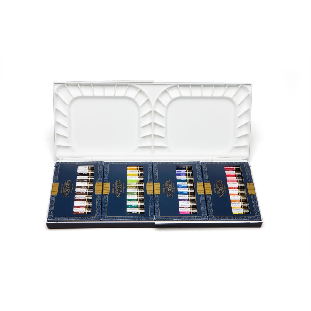 Mission Gold Professional Grade Extra-Fine Watercolour  - Set of 36 Tubes x 7 ML