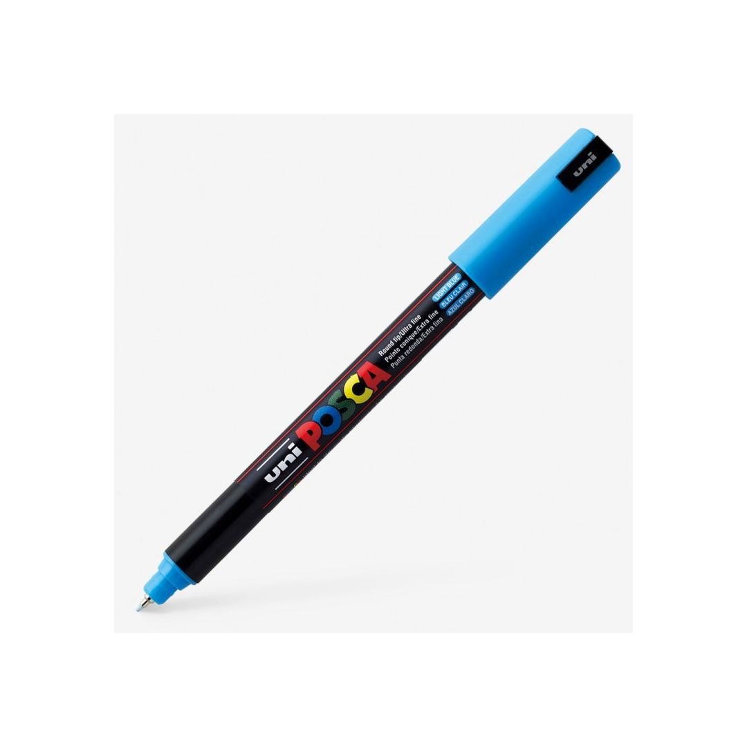 Uni-Posca - Water-Based - Extra Fine Bullet Tip - PC 1M - Light Blue Marker