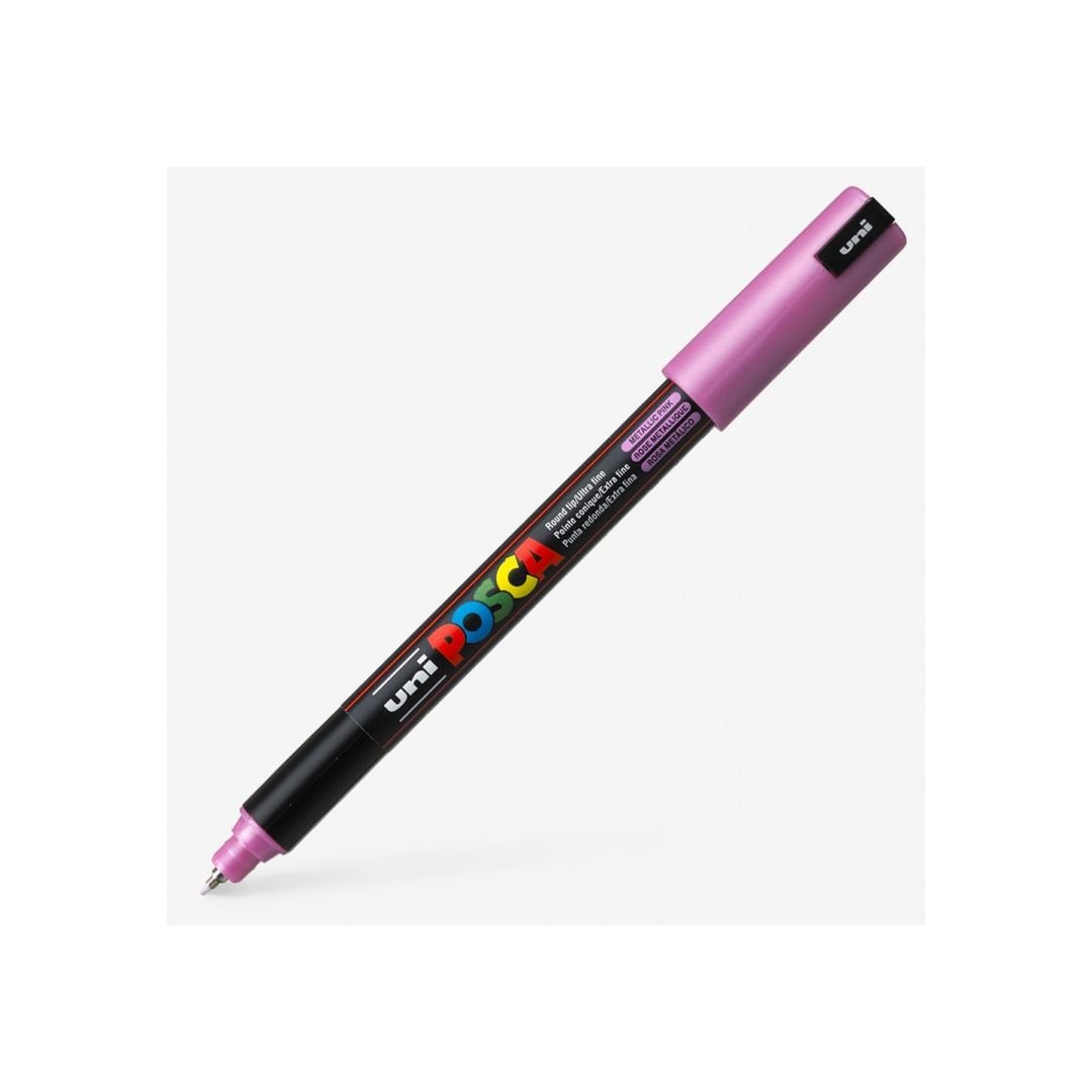 Uni-Posca - Water-Based - Extra Fine Bullet Tip - PC 1M - Metallic Pink Marker