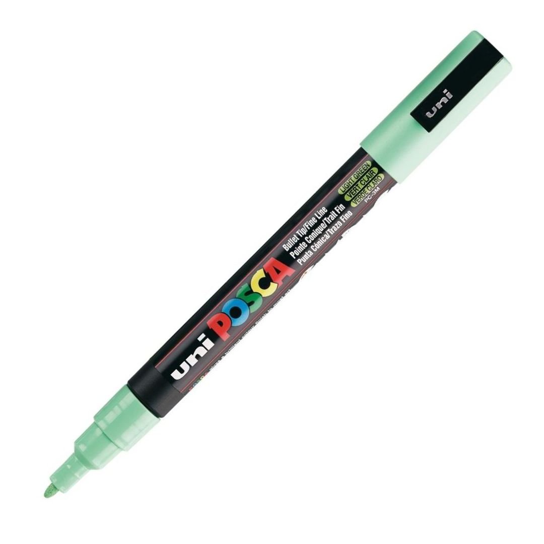Uni-Posca - Water-Based - Fine Bullet Tip - PC 3M - Light Green Marker
