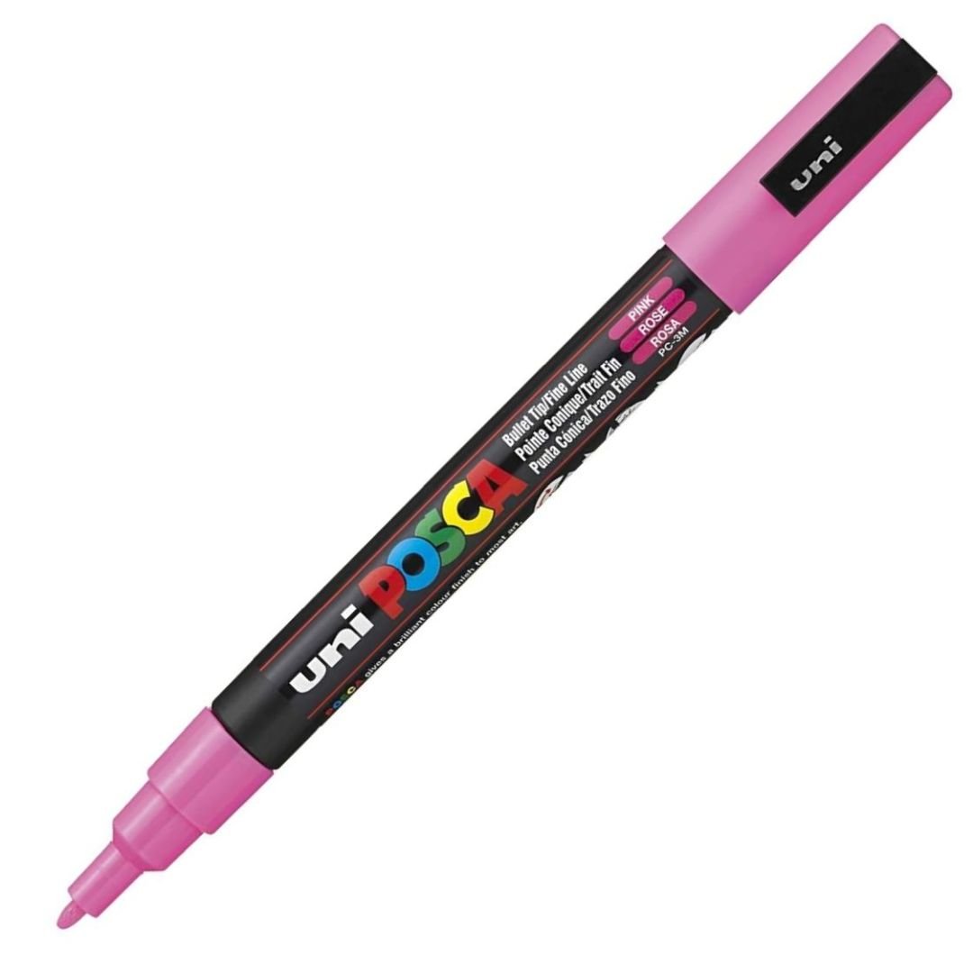 Uni-Posca - Water-Based - Fine Bullet Tip - PC 3M - Pink Marker