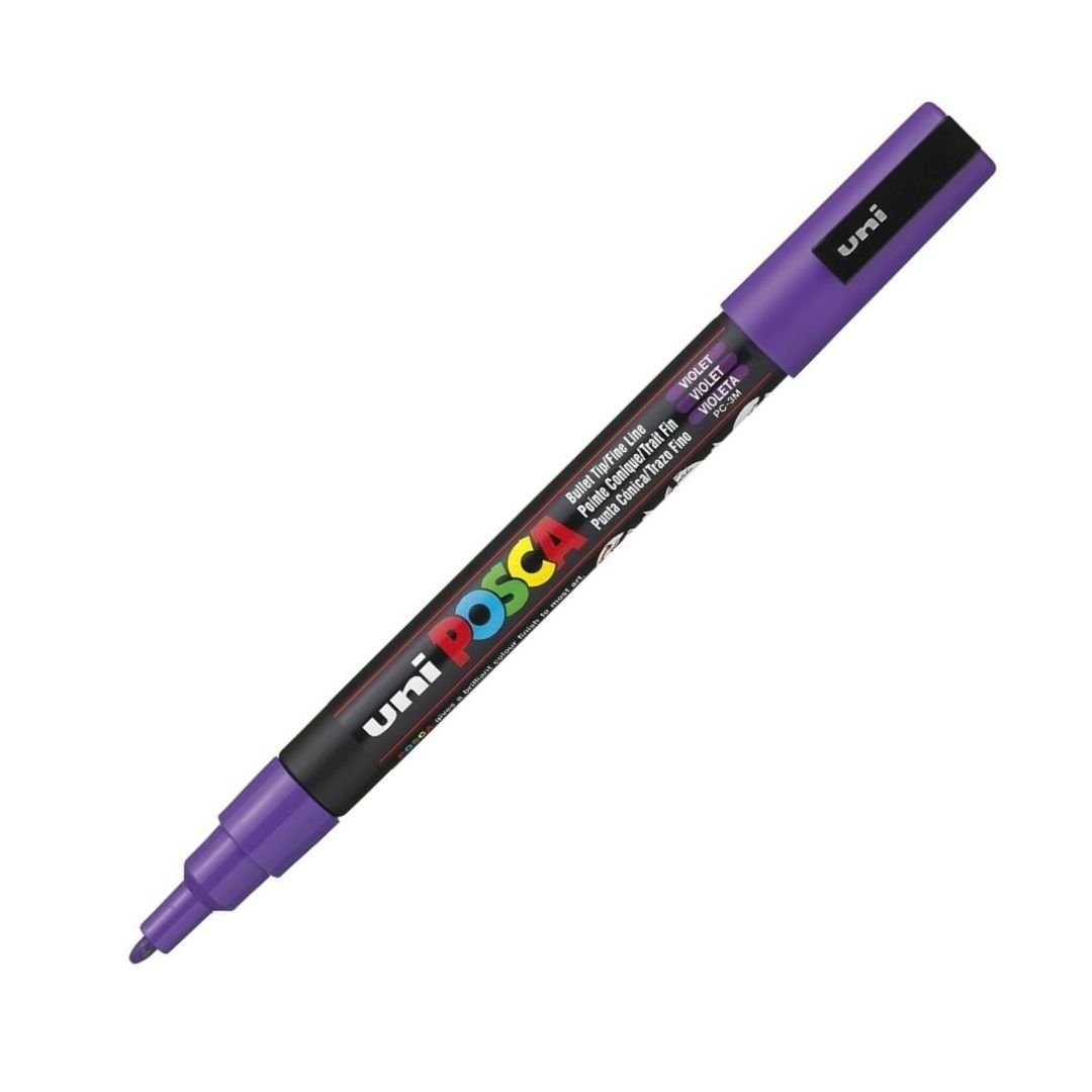 Uni-Posca - Water-Based - Fine Bullet Tip - PC 3M - Violet Marker