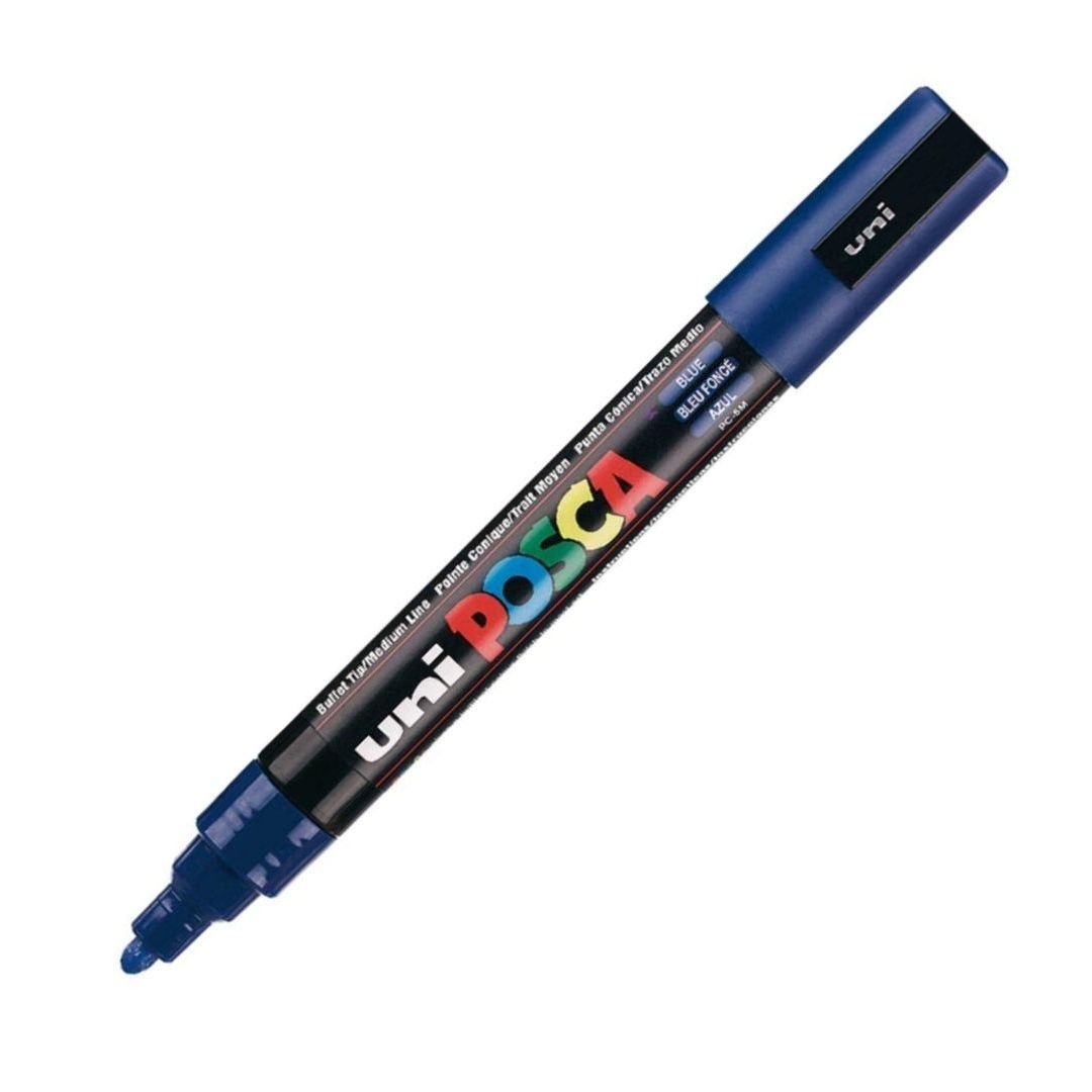 Uni-Posca - Water-Based - Medium Bullet Tip - PC 5M - Blue Marker