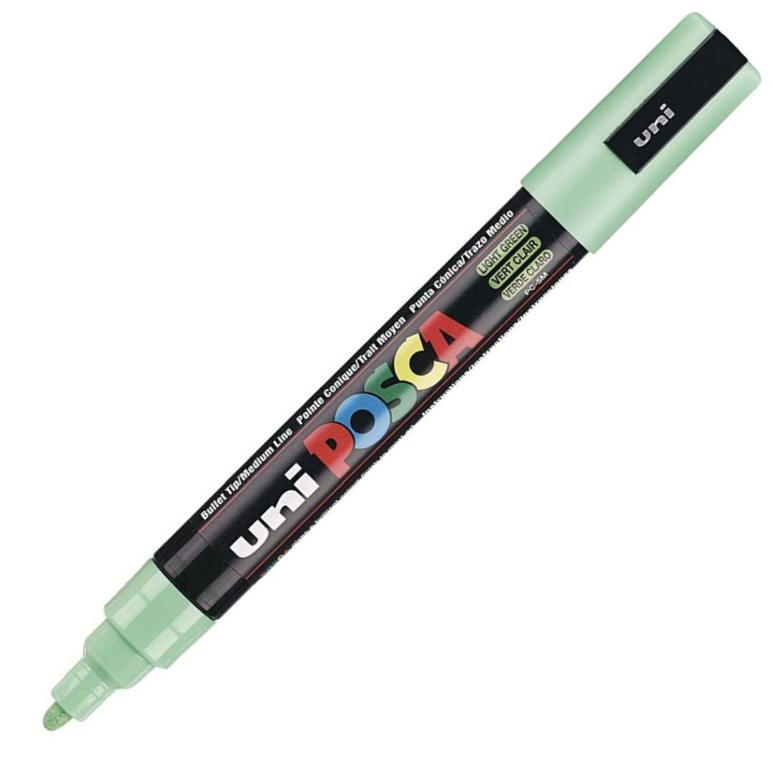 Uni-Posca - Water-Based - Medium Bullet Tip - PC 5M - Light Green Marker
